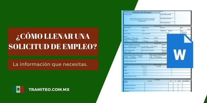 como llenar una solicitud de empleo